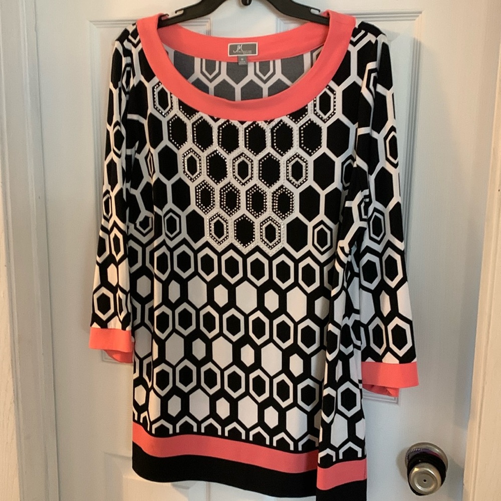 Geometric patterned tunic